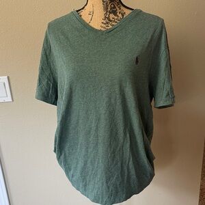 Polo by Ralph Lauren Heather Green V-Neck Tee
